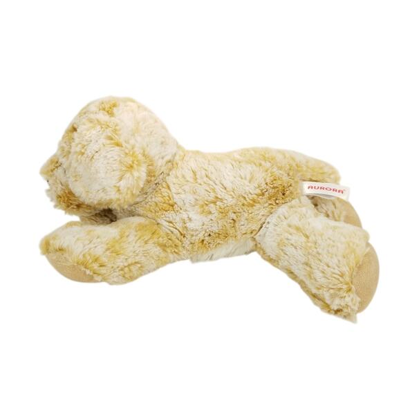 Aurora Beige Tan Frosted Dog Puppy Plush Stuffed Animal Toy 2019 Floppy - Picture 3 of 10